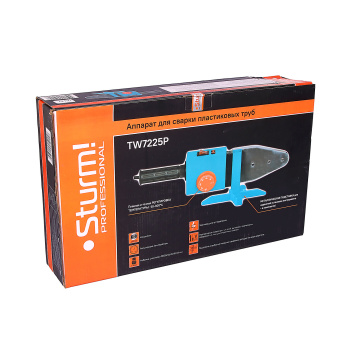 Аппарат для сварки пласт.труб "Проф" STURM TW7225P(2500Вт,6 насад)кейс мет*1/3