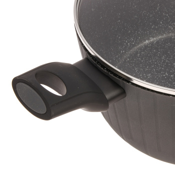 Кастрюля алюм.а/приг. Jarko "Terra" д/ИНДУКЦ.плит 4,4л d24см Стек.кр. JTr-224-11 *1/4