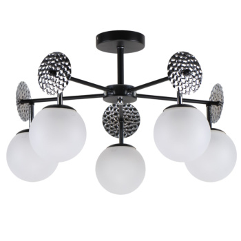 Светильник потолочный 13189/5BK CR WT ЭкономСвет 5*40W E27 S=12м2 *1