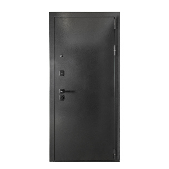 Дверь входная 2050х860х95 мм Дверной континент Брест, с зеркалом, правая, серебристый антик/белый матовый