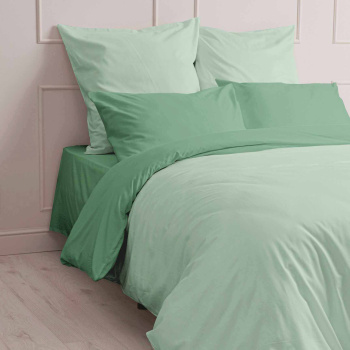 Постельное белье 2сп поплин Мастерская снов 19180 серо-зеленый, наволочки 70*70см - 2шт *1/9