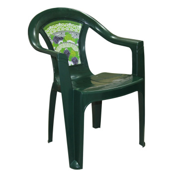 яяяСтул-Кресло пластм. с рис. "Флоренция" темно-зеленое М2643 (ЗПИ "Альтернатива") *1/4