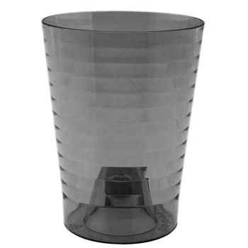 Кашпо пластм. "Эльба" 1,5л d верха 130мм h160мм Дымка-прозрачный д/орхидей Э02 *1/30