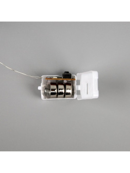 Гирлянда «Нить роса» Luazon Lighting, 2 м, 3 режима, теплый белый, звездочки, 20 LED, IP20, на батарейках