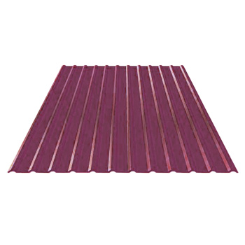 Профнастил С-8, 1200х3000 мм, 0.45 мм, 3.6 м², красный