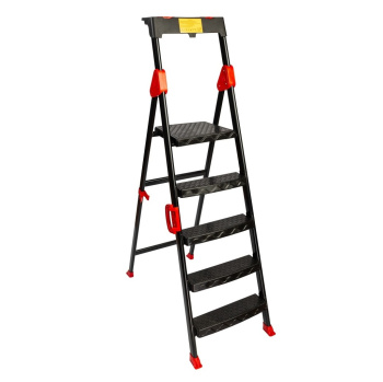 Стремянка стальная 5 ШИРОК.пласт.съемн.ступеней, выс.верхн. площ.1,08м "COMFORT" 133505 "Perilla" *1