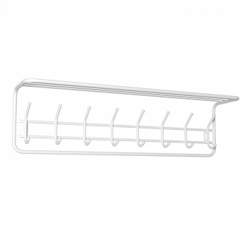 Вешалка настенная с полкой1000х210х280мм Белый ВСП 169 Б ("ЗМИ") *1