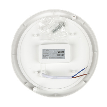 Светильник накладной светодиодный 12Вт 6.5К 980Лм IP65 круг белый сенс ЖКХ Gauss 126411312-S *1/40