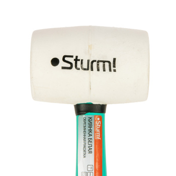 Киянка STURM белая обрезин. ручка 450гр (арт.1012-04-FB0450) *1/20