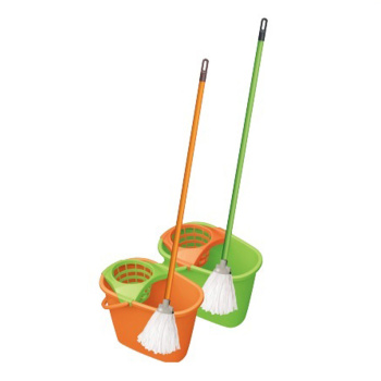 Комплект д/уборки "Mop Set": Ведро 8л прямоуг. с отжимом+Швабра 072180 "Centi" "York-Azur" *1/40