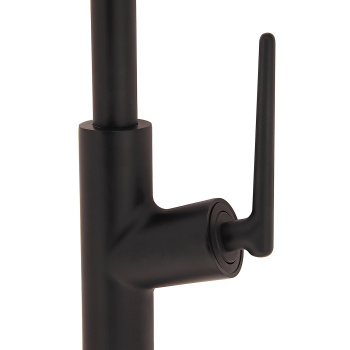 Смеситель для кухни Diadonna D60-0008BL  высокий излив, выдвижная лейка, черный *1/6