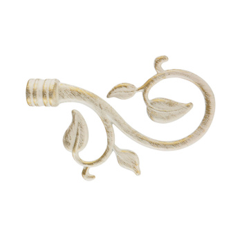 Наконечник DIY 16мм Осенний вальс Белое золото(2шт) *1