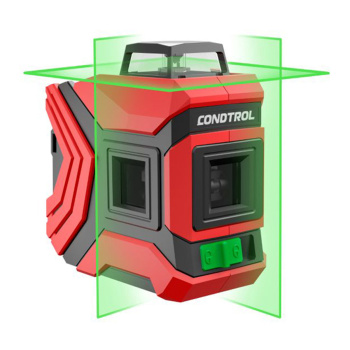 Нивелир лазерный диапазон 20м точность±0,3мм луч зеленый 3шт LI-ION IP54 GFX360 CONDTROL *1