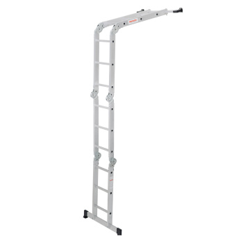 Лестница-стремянка алюм. "трансформер" 4секц. х 3ст., общ.дл.3,3м "Новая высота" 1320403 (СПб) *1