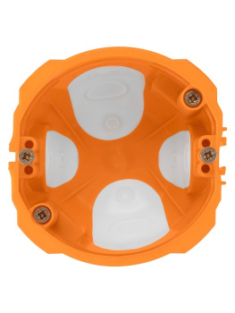 Коробка установочная СП D73х65мм 2-х комп саморезы пл.лапки оранж TDM SQ1403-2001 инд.шк *10/96