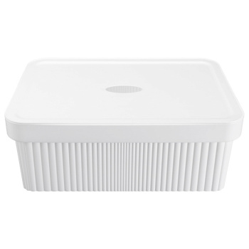 Контейнер для хранения пластм. "Velvet" 13л 140x270x380м Белый арт.434249616 ("Бытпласт")*1/6