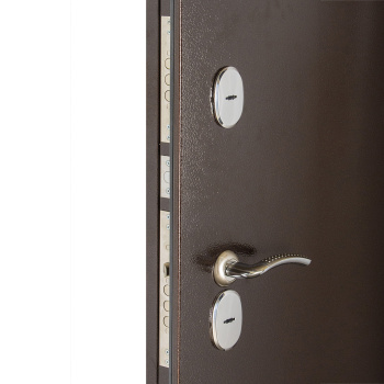 Дверь входная 2050х960х100 мм Дверной континент Комфорт 2, правая, медный антик/сандал светлый