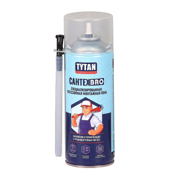 Пена монтажная бытовая 500 мл TYTAN САНТЕХBRO, всесезонная