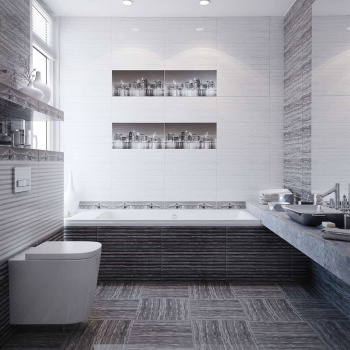 Плитка настенная Сити темно-серая сортовая 300*600 (0,18*9=1,62*32) Axima Волгоград