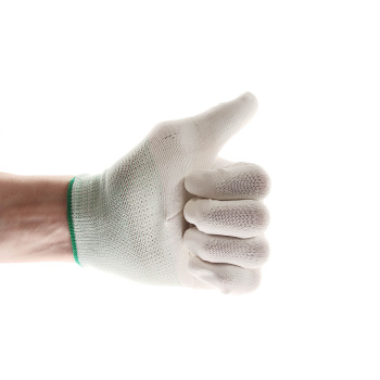 Перчатки нейлон, полиуретановое покрытие, антискольжение, белые (4527 Р) Ladoni *1/120/240