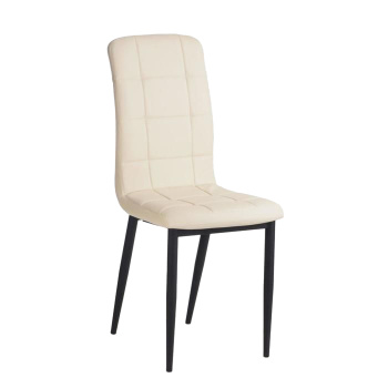 Стул FORPOST Квадро, 44x98x47 cм, экокожа, кремовый