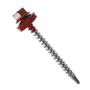 Саморез кровельный 4.8х51 мм BROZEX, RAL 3011, оцинкованная сталь