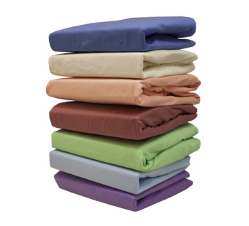 Простыня на резинке трикотаж 140*200*20см сиреневый 087 Belezza *1/4