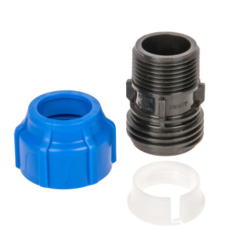 Муфта ПНД компрессия Ø 25х1" наруж. резьба *1/70