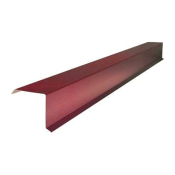 Планка ветровая 80х100х2000 мм, 0.45 мм, красный