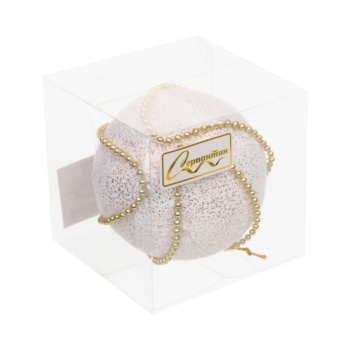 Новогодний шар "Жемчужная россыпь" 8 см, Золото