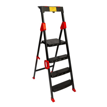 Стремянка стальная 4 ШИРОК.пласт.съемн.ступени, выс.верхн. площ.0,86м "COMFORT" 133504 "Perilla" *1