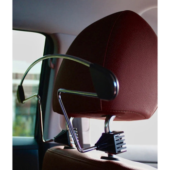 Вешалка для одежды на подголовник хром AVS 43660