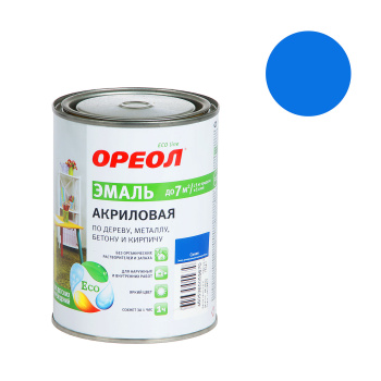Эмаль акриловая синяя 0,9 кг Ореол *1/14/588