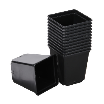 Набор горшков для рассады пластм. (0,25л *12шт) квадратный черный (Ангора)  *1/160 Набор горшков для рассады пластм. (0,25л *12шт) квадратный черный (Ангора)  *1/160