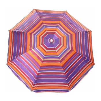 Зонт пляжный Модерн с серебряным покрытием d=150cм, h=170 см МИКС 119127