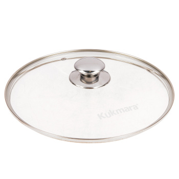 Кастрюля алюм. литая а/приг. Kukmara "Мраморная" светлый "жаровня" 4,0л Стекл.кр. жмс42а(Кукмор)*1/4