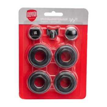 Набор для монтажа радиаторов Royal Thermo, 1/2", без кронштейнов, черный Набор для монтажа радиаторов Royal Thermo, 1/2", без кронштейнов, черный