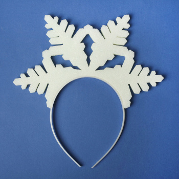 Карнавальный Ободок«Снежинка» поролон   3869669