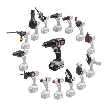 Дрель-шуруповерт 18В 2скор.0-400/0-1450об/мин 44Нм 2Ач 2аккум Б/Щ LI-ION ДА-10/18В ИНТЕРСКОЛ *1/4