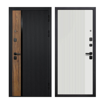 Дверь металлическая 10 см Кантри эмалит белый 860х2050 ПРАВАЯ ФЕРРОНИ *1