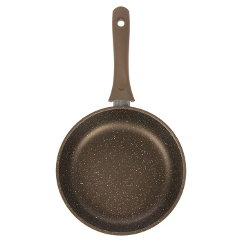 Сковорода алюм. а/приг.литая Kukmara "Мраморная" кофейный d22см выс.борта 60мм смк227а *1/4