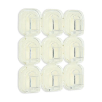 Держатель для проводов и гирлянд TUNDRA, 18 шт., самоклеящийся, прозрачный