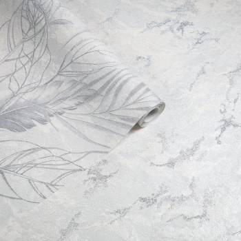 яяяОбои флиз "Home Color" PROTECT-PLUS-VESNA фон (св.-сер.) HC72438-14  1,06*10м *1/8