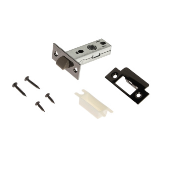 Защелка врезная п/ручку НИКЕЛЬ черный БЕСШУМНАЯ 5400-Р-BN Avers *1/12/72