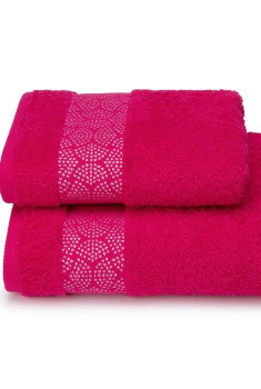Полотенце махровое 50*90см Modello argento цв.18-2143 малиновый ПЦ-2601-4852 *5/20