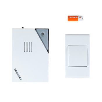 Звонок беспров.на батар.Народный ЗББ-Н-11/2-32М32 мел,кнопка IP30,2х1,5В TDM SQ1901-0102 *1/60