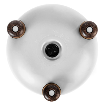 Кашпо пластм. "Жардин" 9л d верха 260мм h255мм с съем дрен.решеткой Белый М9125 *1/4