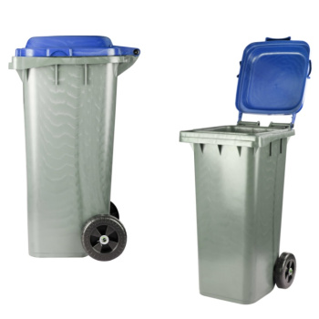 Контейнер д/мусора пластм. 120л 970х580х480мм на Колесах, откидн. Крышка Синяя М4667 (Окт.) *1
