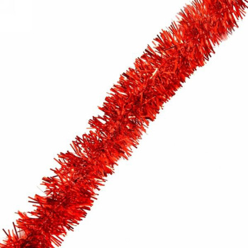 Мишура 2 м, 5 см, "Классика", красный
