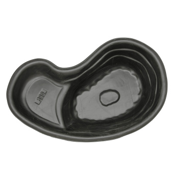 Пруд пластиковый 1800х1100 мм, глубина 450 мм, черный